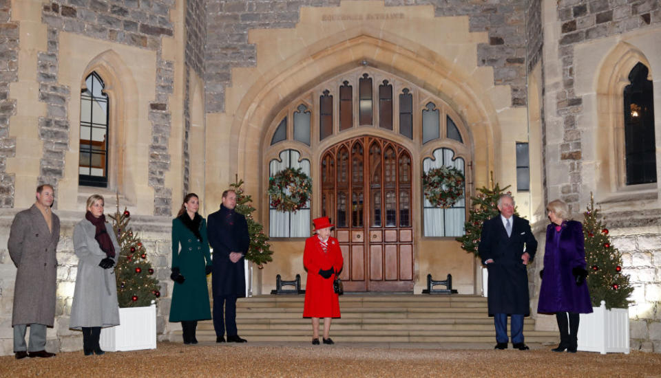 The royals stand apart during Covid