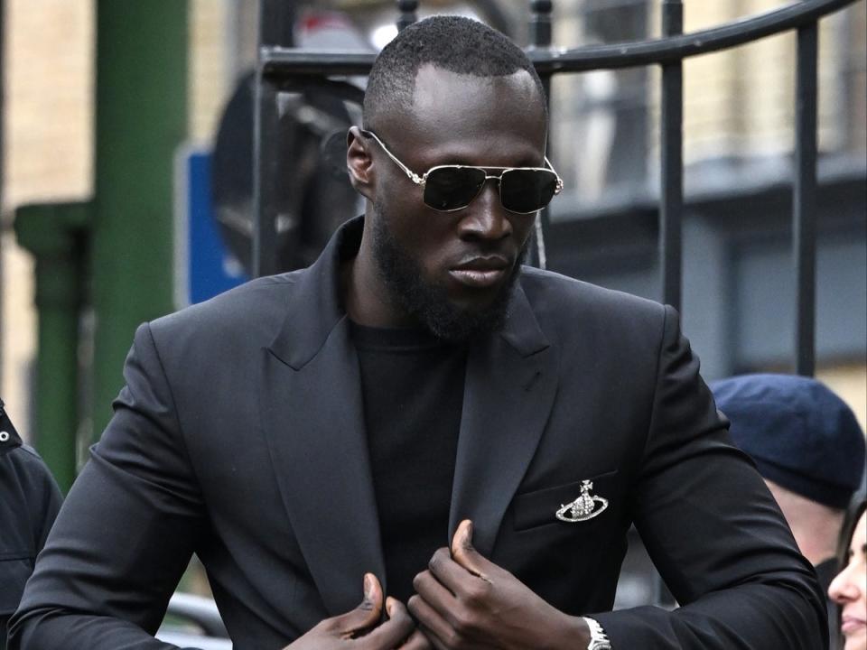 Stormzy attends a memorial service to honour and celebrate the life of Dame Vivienne Westwood at Southwark Cathedral (Getty Images)