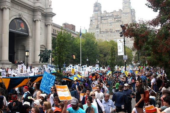 Over 300,000 people marched the streets of New York yesterday (Sept. 21) in a demonstration aimed at ending global inaction on climate change.