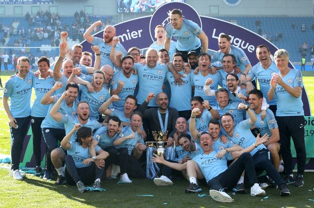 Mikel Arteta was on Pep Guardiola's coaching staff for two of Manchester City's Premier League titles