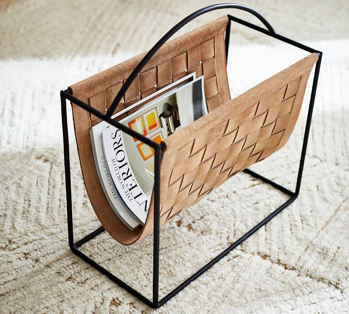 <p><a href="https://go.redirectingat.com?id=74968X1596630&url=https%3A%2F%2Fwww.potterybarn.com%2Fproducts%2Fsuede-magazine-holder&sref=https%3A%2F%2Fwww.cosmopolitan.com%2Flifestyle%2Fg38283695%2Fdesk-organization-ideas%2F" rel="nofollow noopener" target="_blank" data-ylk="slk:Shop Now;elm:context_link;itc:0;sec:content-canvas" class="link ">Shop Now</a></p><p>Pottery Barn Suede Magazine Holder</p><p>potterybarn.com</p><p>$149.00</p>