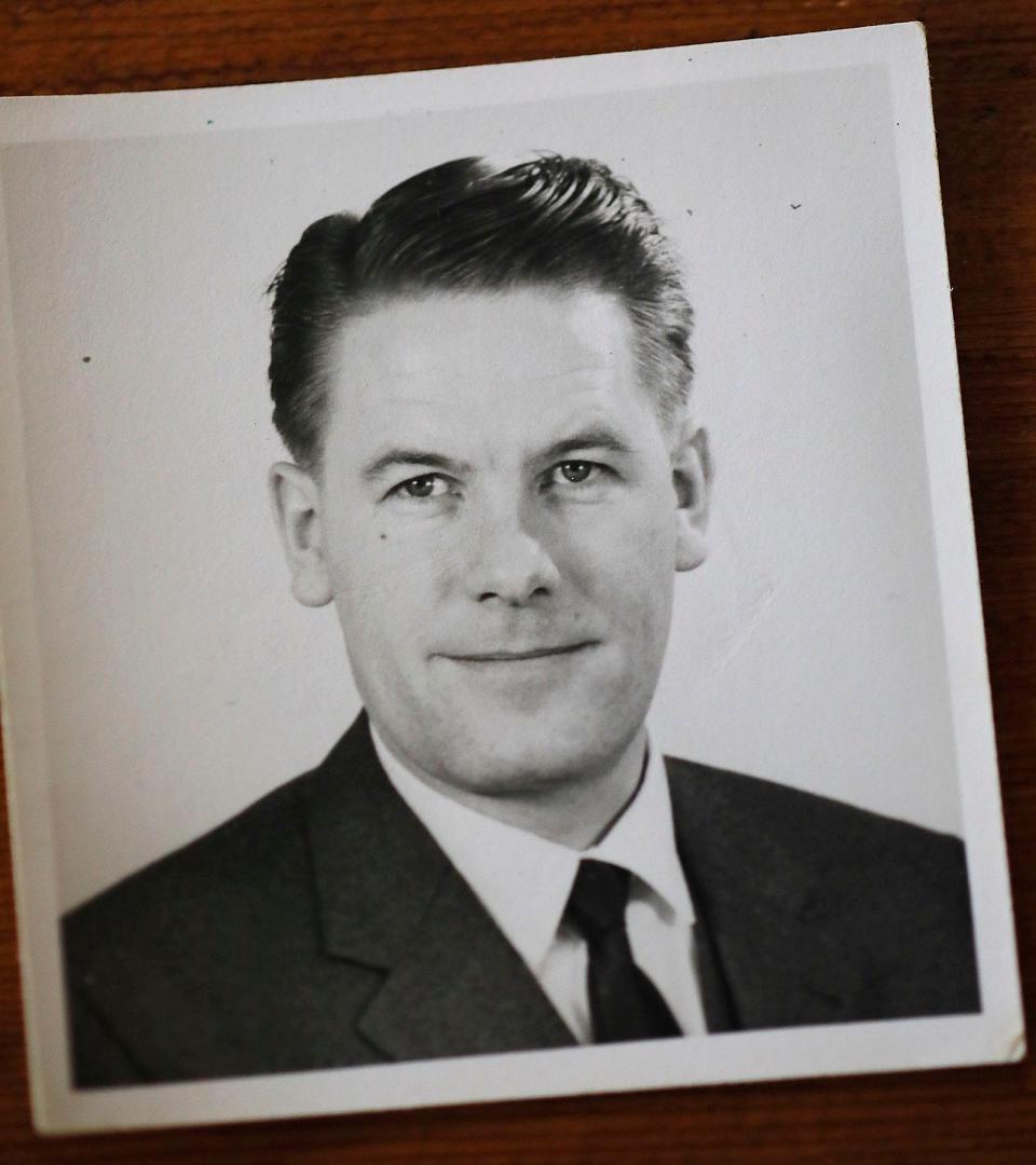 Bruno Richter, 92, of Scituate, as a young banker.