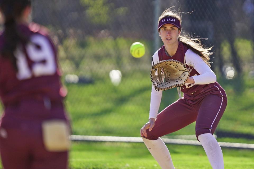 La Salle's Lily Roumelis hit a game-ending grand slam on Tuesday against Coventry.
