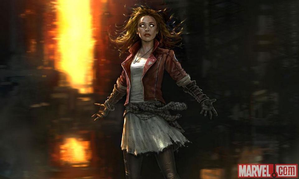 Scarlet Witch concept art for 'The Avengers: Age of Ultron' (Marvel)