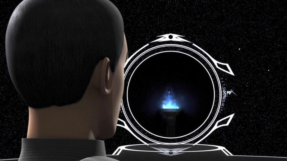 Ezra Bridger faces the World Between Worlds on the Star Wars Rebels episode of the same name.