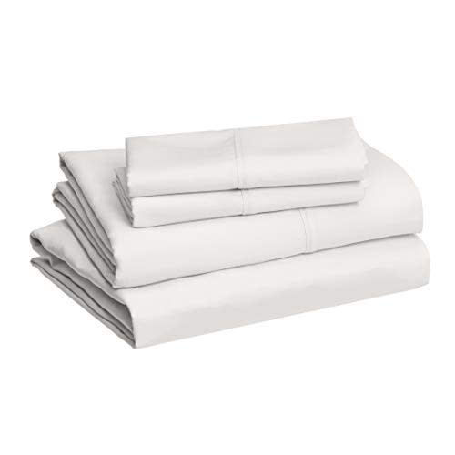 Amazon Basics Microfiber Sheet Set, Queen, Cream