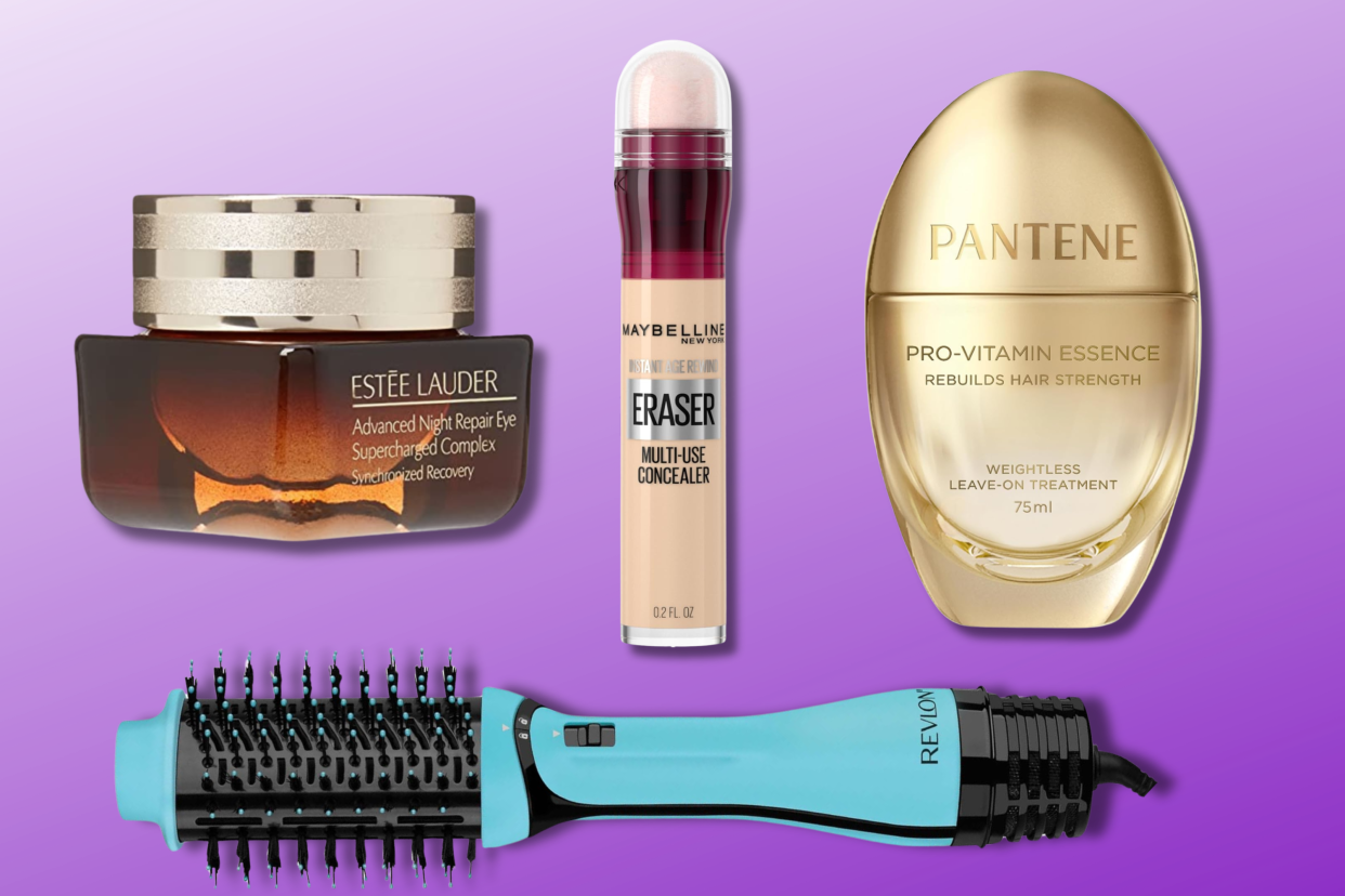 beauty products on a bright background
