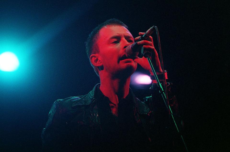 Radiohead’s Thom Yorke performing in 1997 (PA)