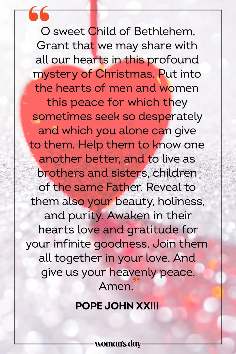15) A Christmas Prayer About God's Love
