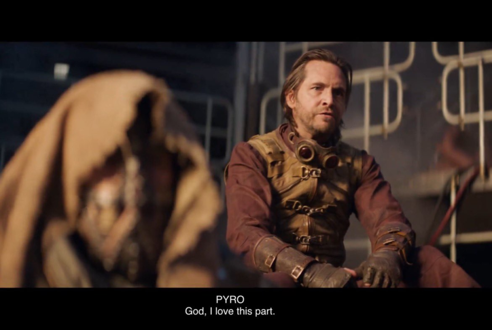 <p>Proving that no role-reprisal is off the table, Aaron Stanford returns as flame-manipulating mutant Pyro after playing him in<em> X-2 </em>and <em>X-Men 3: The Last Stand</em>. We last see him unconscious after getting headbutted by Iceman.</p>
