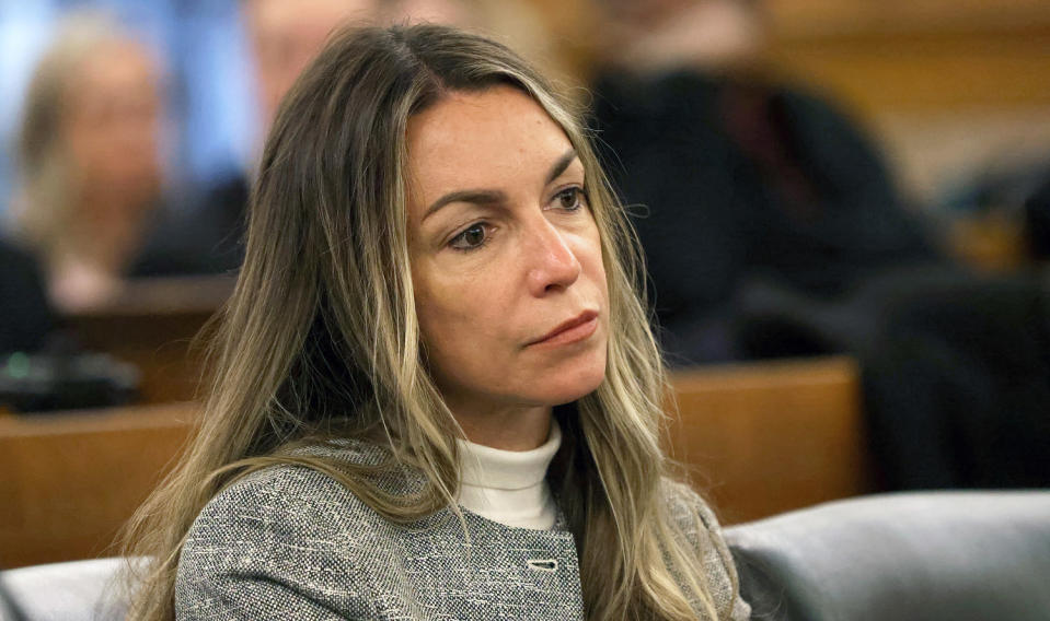 Karen Read at her pre-trial hearing. (David L. Ryan / The Boston Globe / Getty Images)