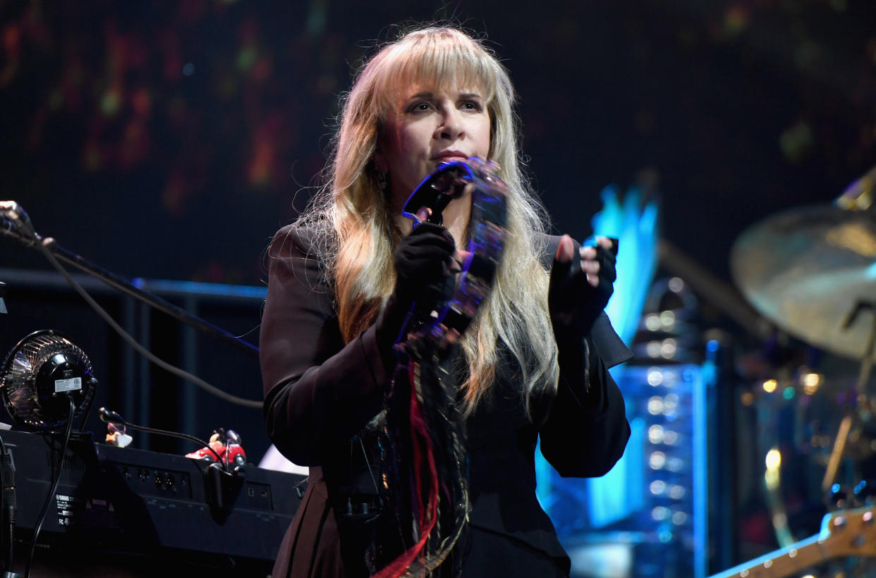 LAS VEGAS, NV - SEPTEMBER 21: (EDITORIAL USE ONLY; NO COMMERCIAL USE)  Stevie Nicks of Fleetwood Mac performs onstage during the 2018 iHeartRadio Music Festival at T-Mobile Arena on September 21, 2018 in Las Vegas, Nevada.  (Photo by Denise Truscello/Getty Images for iHeartMedia)