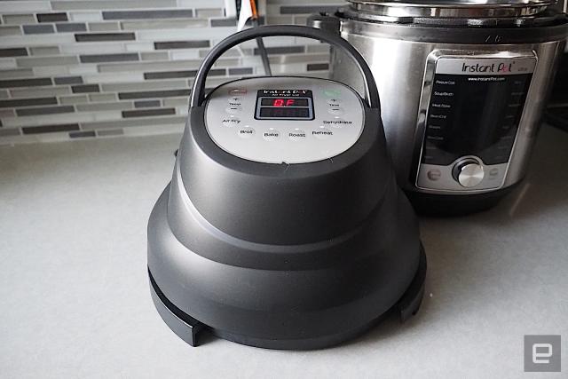  Instant Pot Air Fryer Lid 6 in 1, No Pressure Cooking