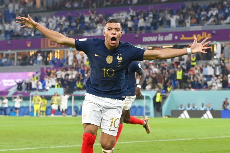 ▲姆巴佩(Kylian Mbappe)本屆世界盃表現亮眼，一共踢進8球奪下金靴獎。（圖／美聯社／達志影像）