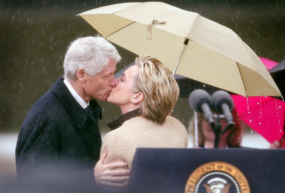 Bill and Hillary Clinton in Little Rock, Arkansas, November 2004.