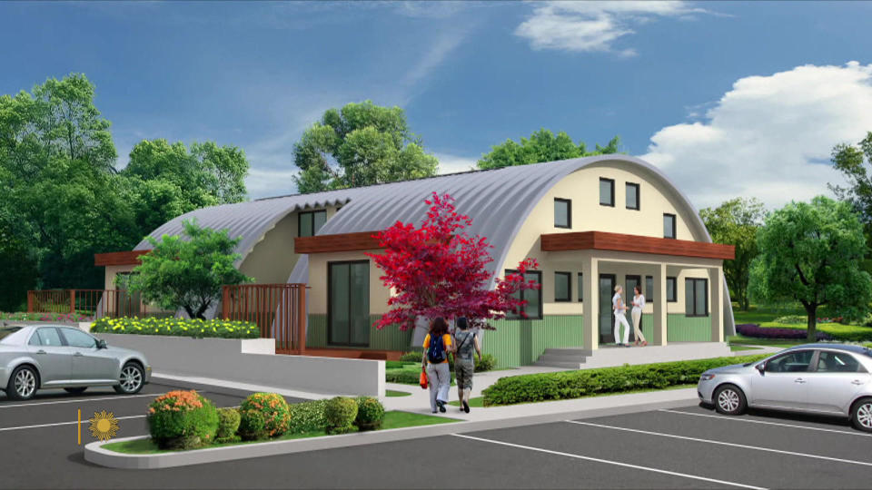 A four-plex being built for the Paradise Lutheran Church.  / Credit: Design Horizons