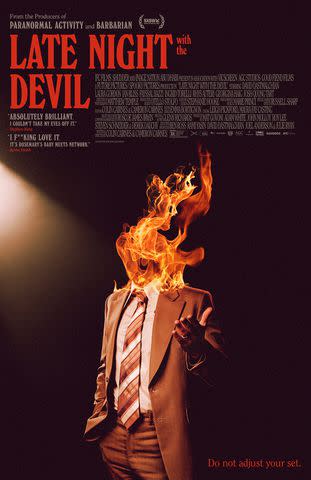 <p>Courtesy of IFC Films and Shudder</p> Poster for <em>Late Night with the Devil</em> (2024)