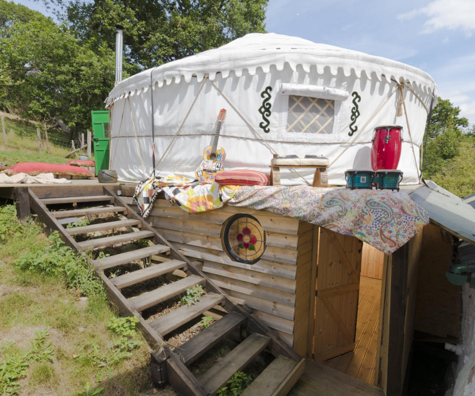 <p>UNIQUE:<br>Hapus Yurt – owned by Jack Fetherstonhaugh in Abergele, Conwy County (Picture: Shed of the Year) </p>