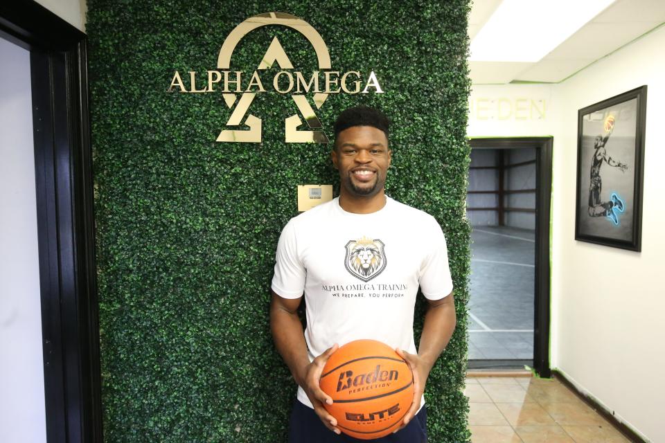 Nate Frye, a professional basketball player from Houma, has opened "The Den of Alpha Omega" gym for area athletes.