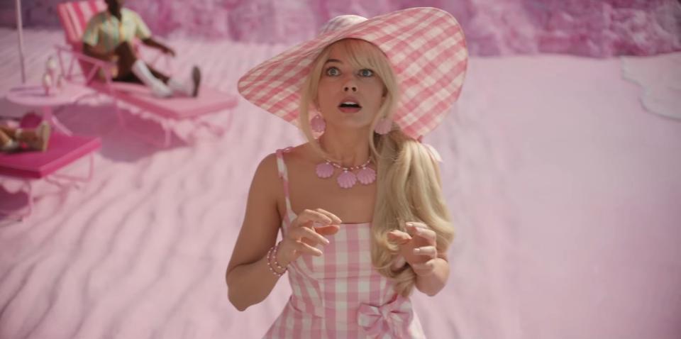 Margot Robbie as Barbie in "Barbie."