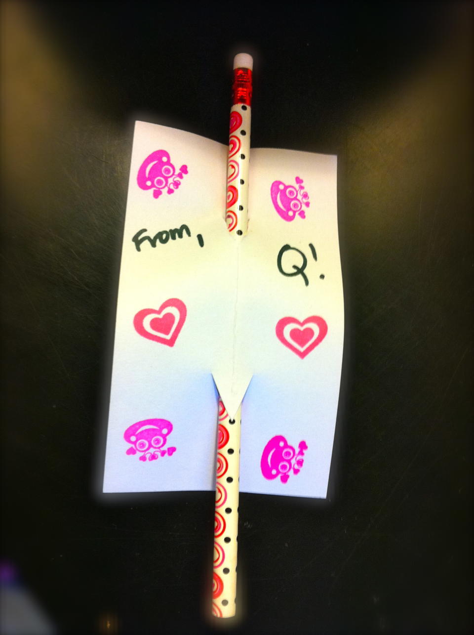 Pencil/Lollipop Holder Valentine