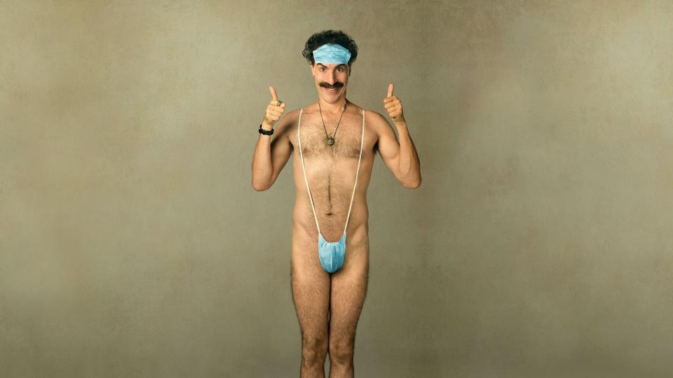 Sacha Baron Cohen as Borat in Borat: Subsequent Moviefilm. 