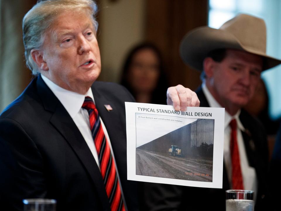 Government shutdown: Trump says 'no substitute' for wall on Mexico border but backs away from declaring national emergency