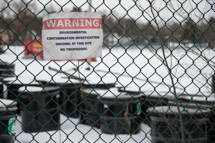 Researchers and regulators have known for decades about the potential for harm from chemicals like PFOS and PFOA, but concern was often focused on sites of heavy contamination like this tannery in Rockford, Michigan. New EPA documents conclude PFOA has essentially no level of exposure.