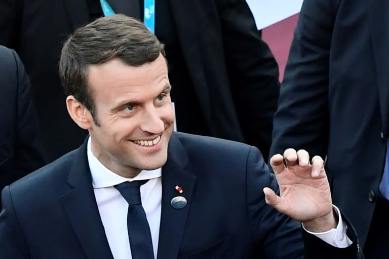 As a candidate, Emmanuel Macron had tough words for Russia, accusing it of following a 'hybrid strategy combining military intimidation and an information war'