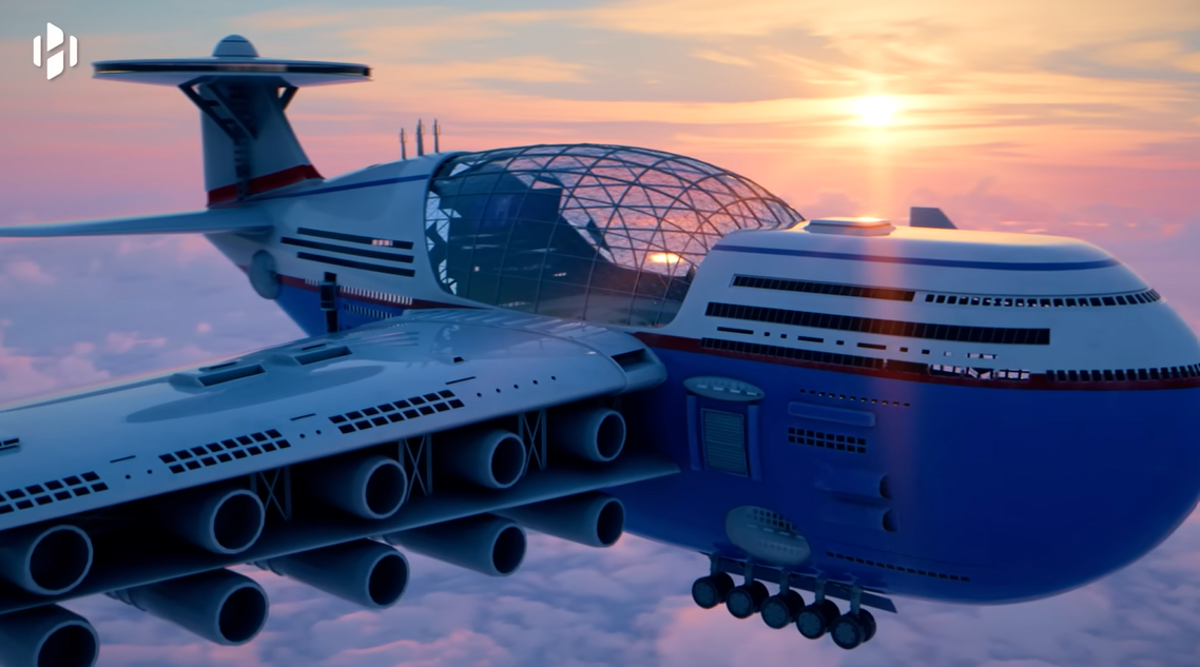 CGI designs for the Sky Cruise ‘floating hotel' (Hashtem Al-Ghaili/Tony Holmsten)