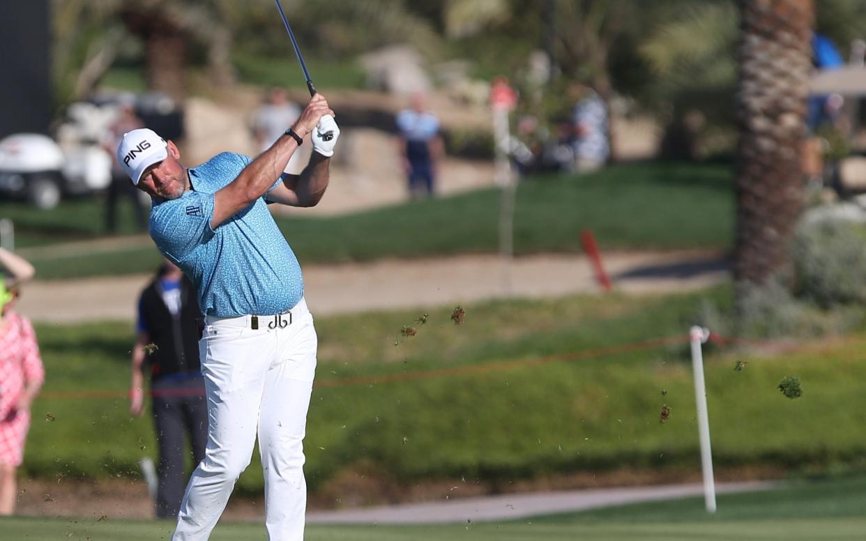 Lee Westwood is one clear of Austria’s Bernd Wiesberger and Italian Francesco Laporta at the Abu Dhabi Championship - AFP