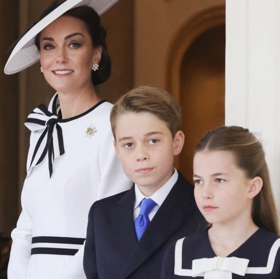 The Princess of Wales with Prince George and Princess Charlotte