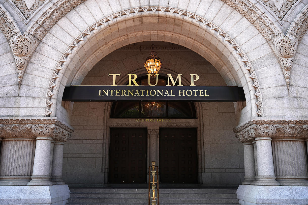 The Trump International Hotel Washington D.C. is in a building leased from the U.S. government’s General Services Administration, located blocks from the White House. (Photo: Win McNamee/Getty Images)