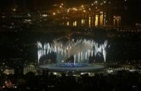 2016 Rio Olympics - Opening Ceremony - Maracana - Rio de Janeiro, Brazil - 05/08/2016. Fireworks over the Maracana stadium. REUTERS/Sergio Moraes Picture Supplied by Action Images