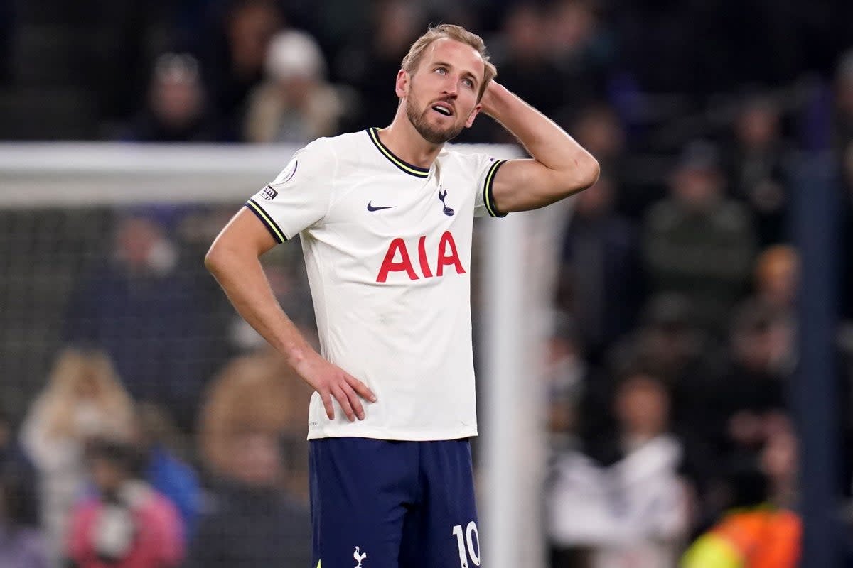 Manchester United’s pursuit of Harry Kane (pictured) could lead to the departure of several players including Harry Maguire (John Walton/PA) (PA Wire)