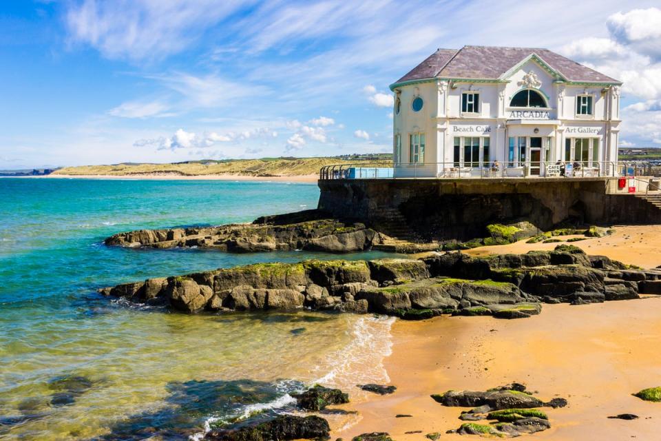 The Arcadia, a historic cafe and ballroom on the coast of Portrush (Getty Images)