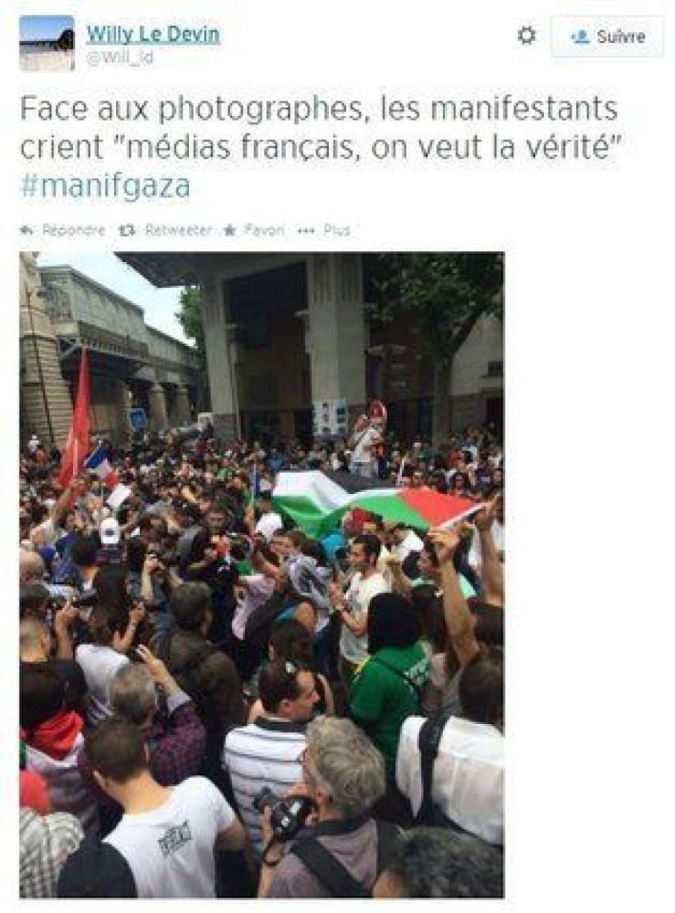 Manifestation pro-Gaza à Paris -