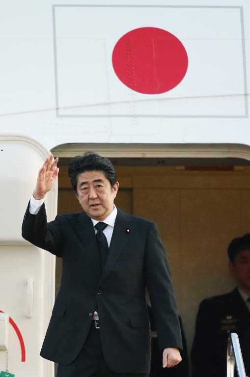 Japan's PM Shinzo Abe is due to arrive on a historic visit to the US on April 26, 2015, where he will hold talks with US President Barack Obama and become the first Japanese premier to address a joint session of Congress