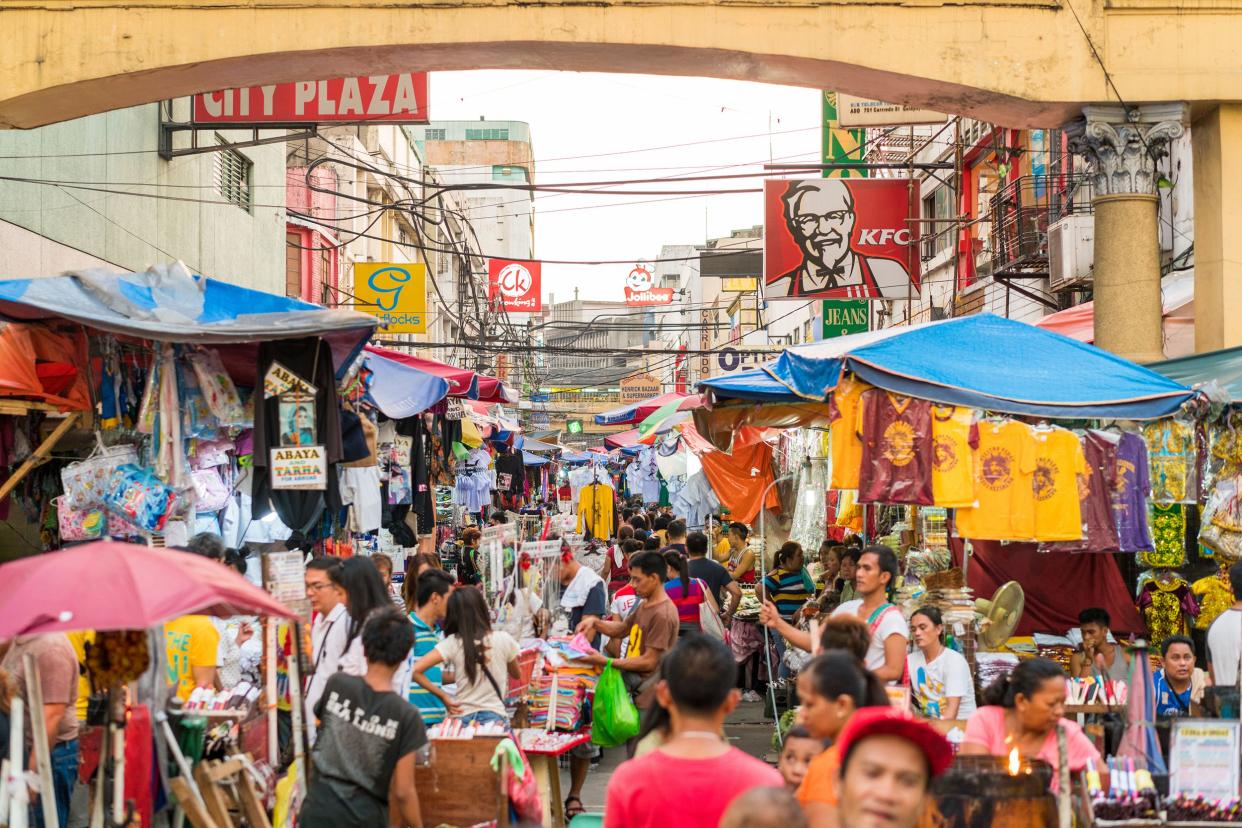 street market in Manila, Philippines