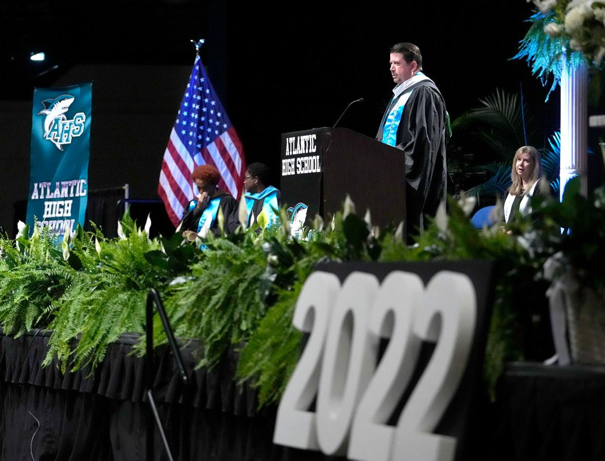 Atlantic High School commencement ceremonies at the Ocean Center in Daytona Beach, Tuesday, May 24, 2022.
