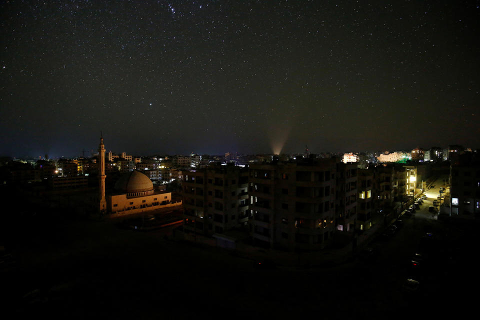 Starry nights and empty streets in Syria