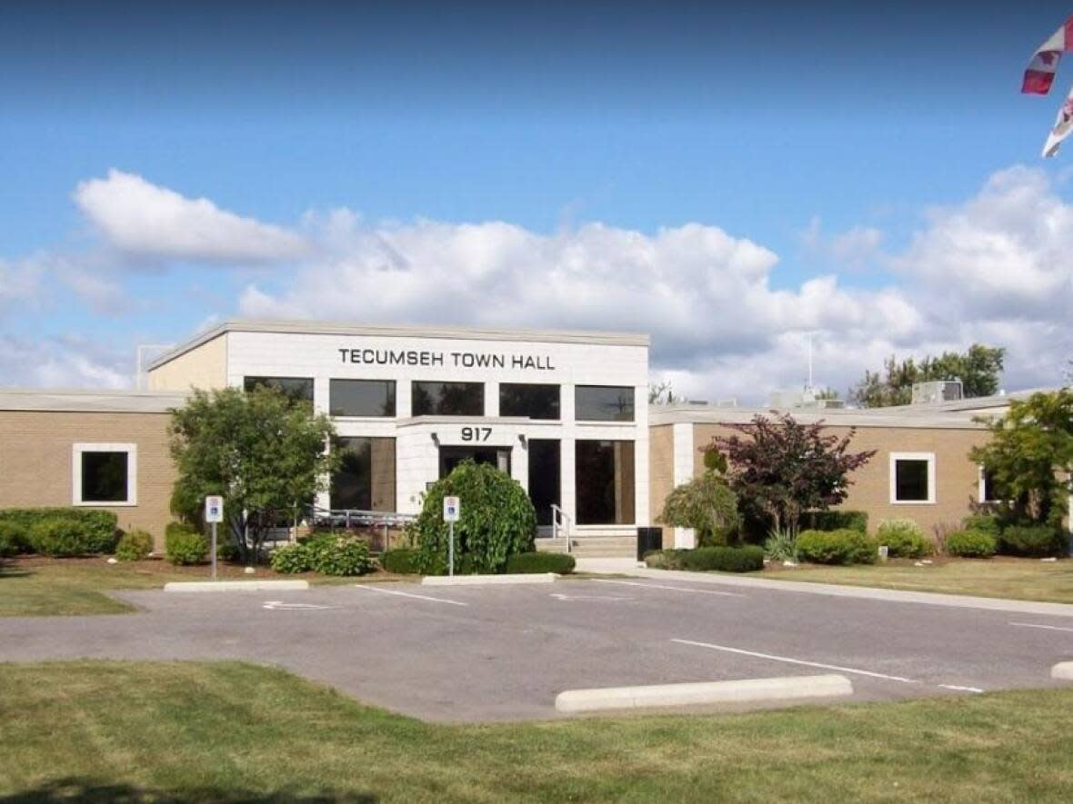 Tecumseh town hall is shown in a file photo. (Google Maps - image credit)