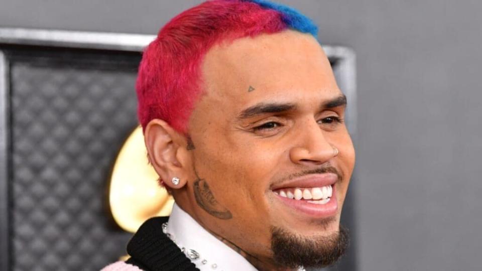 A huge house party in Tarzana, California at the home of R&B singer Chris Brown was dispersed by Los Angeles police early Thursday morning. (Photo by Amy Sussman/Getty Images)