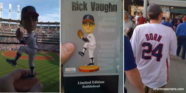 Ricky Wild Thing Vaughn MLB Indians Bobblehead