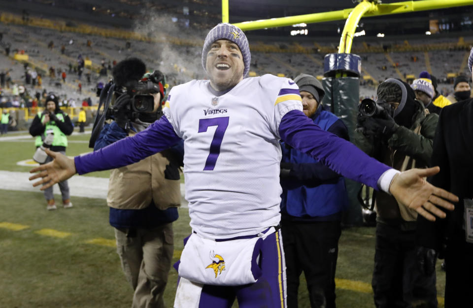 Minnesota Vikings' Case Keenum will try to get his team to the Super Bowl, which will be played in Minneapolis. (AP)