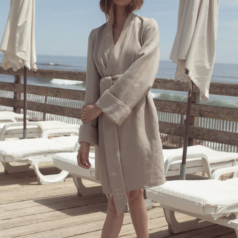 <a rel="nofollow noopener" href="https://eauclub.com/collections/womens-robe/products/the-collie-robe" target="_blank" data-ylk="slk:The Collie Robe, EAU Club, $369EAU Club is a brand new label made for moments by the water. Offering essentials fit for the pool, beach and bath, the brand sources conscious materials, packaging and partners. The line’s essentials (for example, this gorgeous robe) are made with natural fabrics and the website offers a curated selection of products from a variety of sustainable brands to shop, all of which complement products from the EAU Club line. Après-swim, the robe is stunning over your favorite swimsuit while the towel is a stylish upgrade from well-worn versions you likely have in your beach bag. Each season, the line will introduce new products and plans on special events and collaborations down the line. Water babies, this brand is your favorite new indulgence.;elm:context_link;itc:0;sec:content-canvas" class="link ">The Collie Robe, EAU Club, $369<p>EAU Club is a brand new label made for moments by the water. Offering essentials fit for the pool, beach and bath, the brand sources conscious materials, packaging and partners. The line’s essentials (for example, this gorgeous robe) are made with natural fabrics and the website offers a curated selection of products from a variety of sustainable brands to shop, all of which complement products from the EAU Club line. Après-swim, the robe is stunning over your favorite swimsuit while the towel is a stylish upgrade from well-worn versions you likely have in your beach bag. Each season, the line will introduce new products and plans on special events and collaborations down the line. Water babies, this brand is your favorite new indulgence.</p> </a>