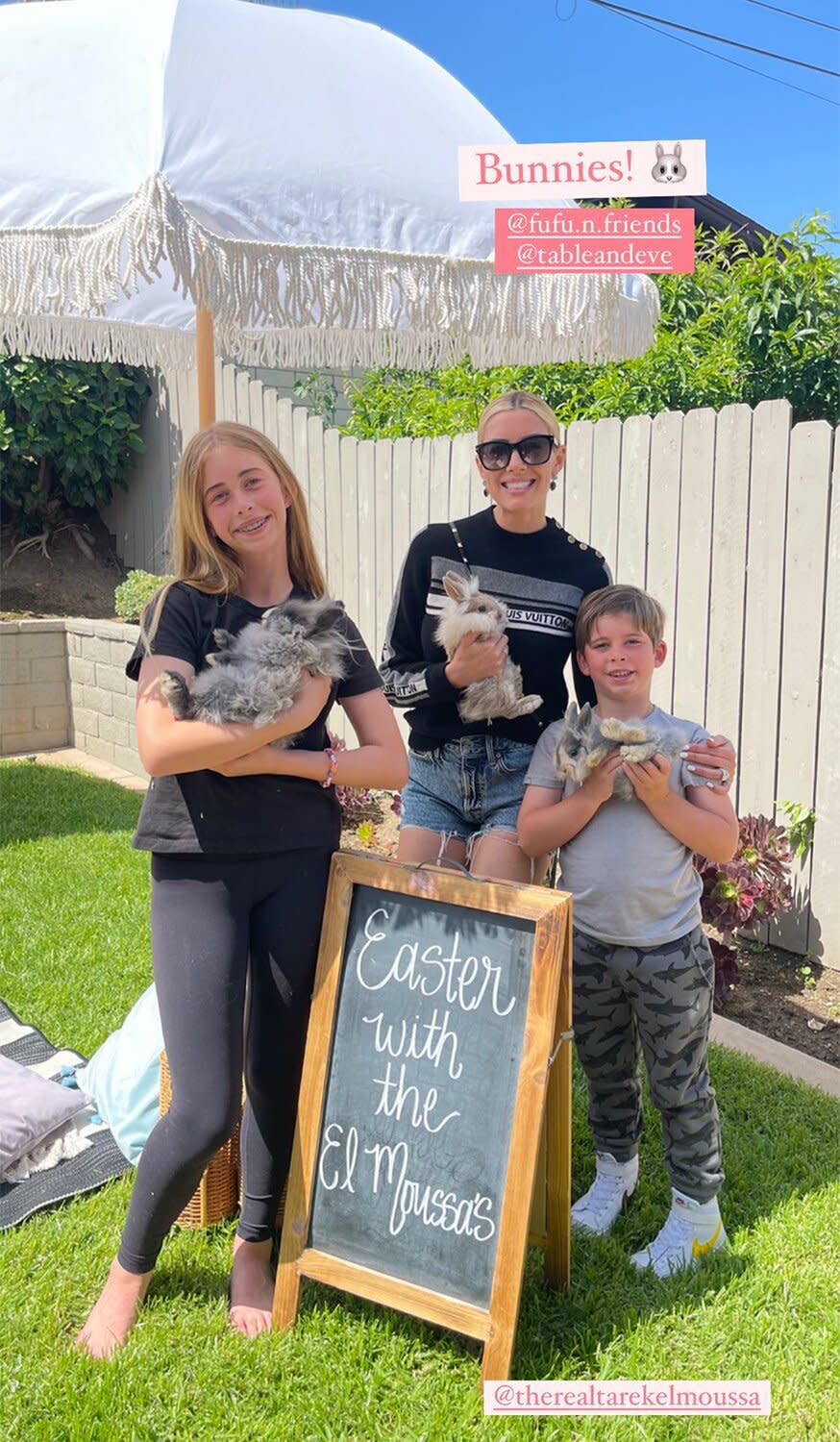 Heather Rae El Moussa and Tarek El Moussa Celebrate Easter with Real Bunnies