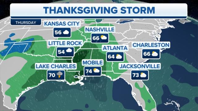 National weather forecast quiet before Thanksgiving storm that could bring  travel delays