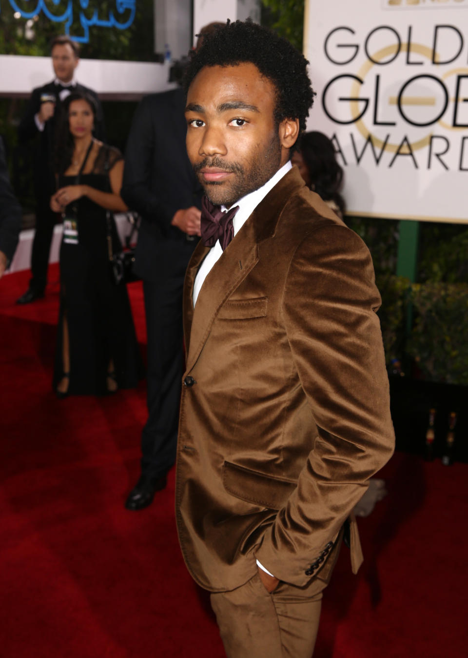 Donald Glover on the red carpet