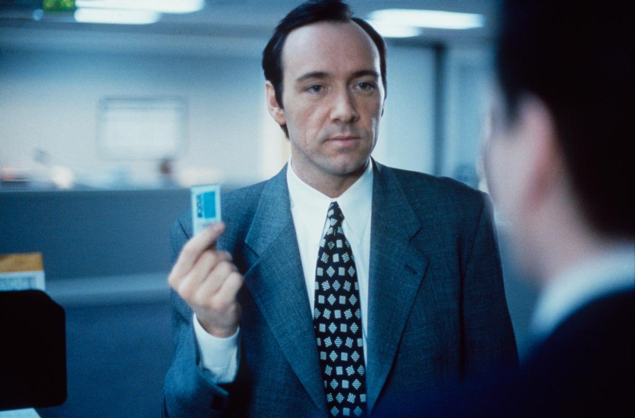 Kevin Spacey in the original film version of Swimming with Sharks. (Photo: Trimark Pictures / courtesy Everett Collection)